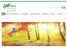 Tablet Screenshot of 8greentech.com